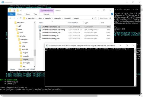 msbuild clean output directory
